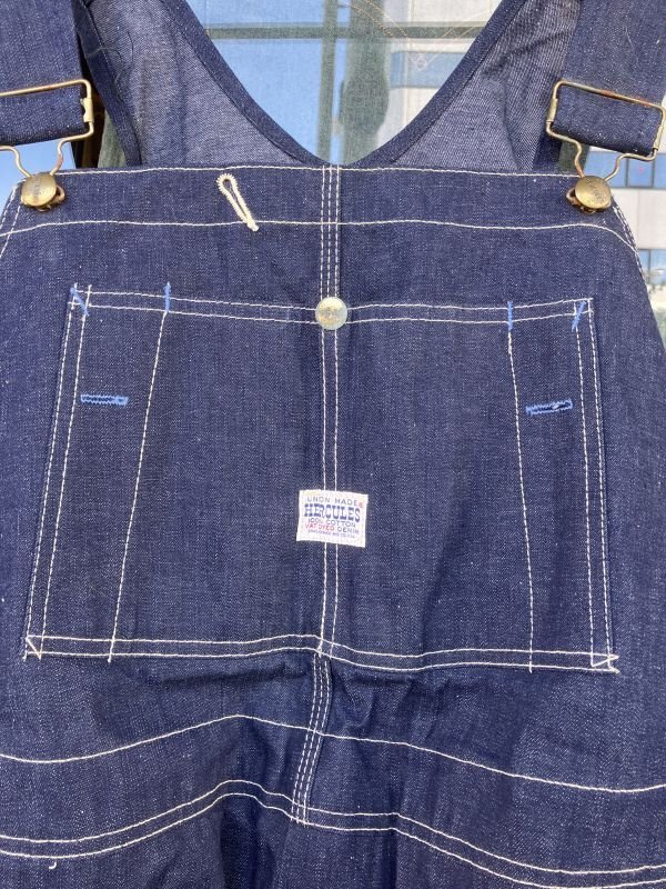 画像7: 1950'S〜 DEADSTOCK HERCULES BAD DIED DENIM BIB OVERALLS SZ/46X32