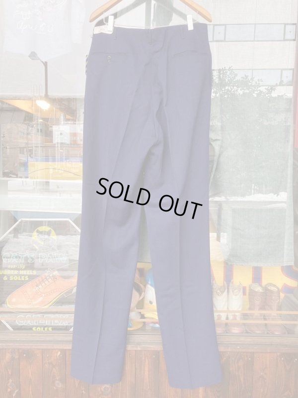 画像3: 1950'S DEADSTOCK BURLINGTON FLECK DARK GRAY RAYON ACETATE SLACKS W38