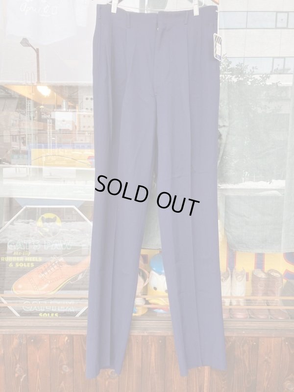 画像6: 1950'S DEADSTOCK BURLINGTON FLECK DARK GRAY RAYON ACETATE SLACKS W38