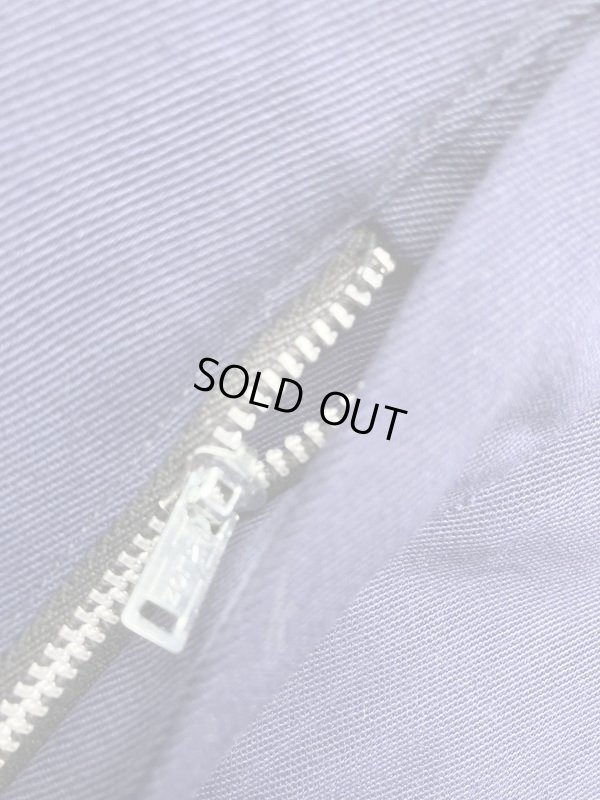 画像4: 1950'S DEADSTOCK BURLINGTON FLECK DARK GRAY RAYON ACETATE SLACKS W38