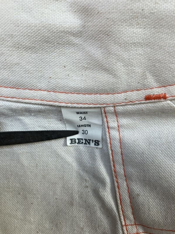 画像13: 1970'S DEAD STOCK BEN DAVIS CANVAS OVERALLS W/TOOL APRON /SIZE-34X30 /生成 キャンバス オーバーオール エプロン付