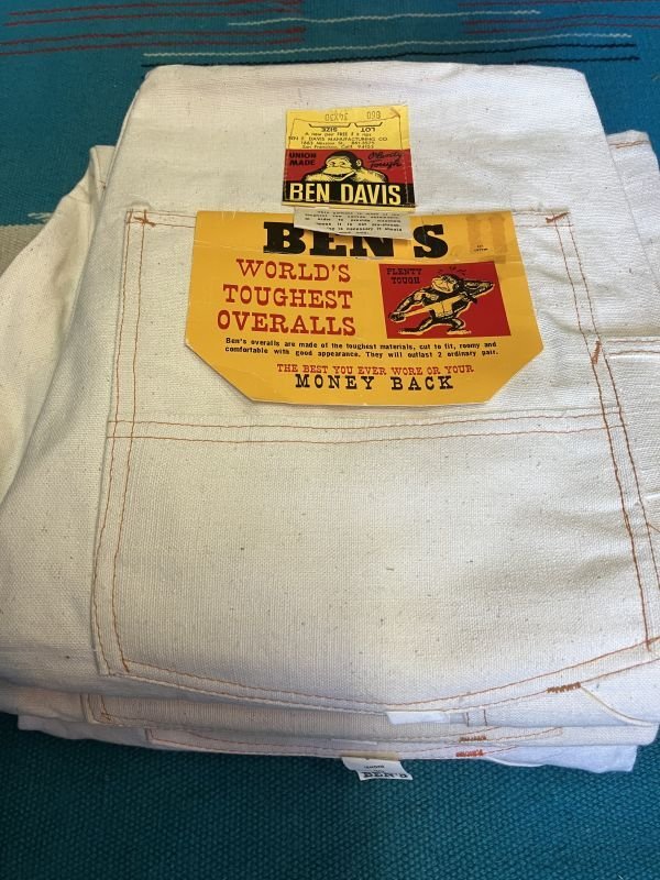 画像16: 1970'S DEAD STOCK BEN DAVIS CANVAS OVERALLS W/TOOL APRON /SIZE-34X30 /生成 キャンバス オーバーオール エプロン付