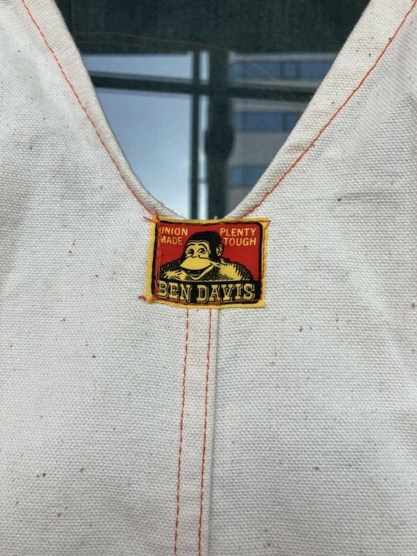 画像14: 1970'S DEAD STOCK BEN DAVIS CANVAS OVERALLS W/TOOL APRON /SIZE-34X30 /生成 キャンバス オーバーオール エプロン付