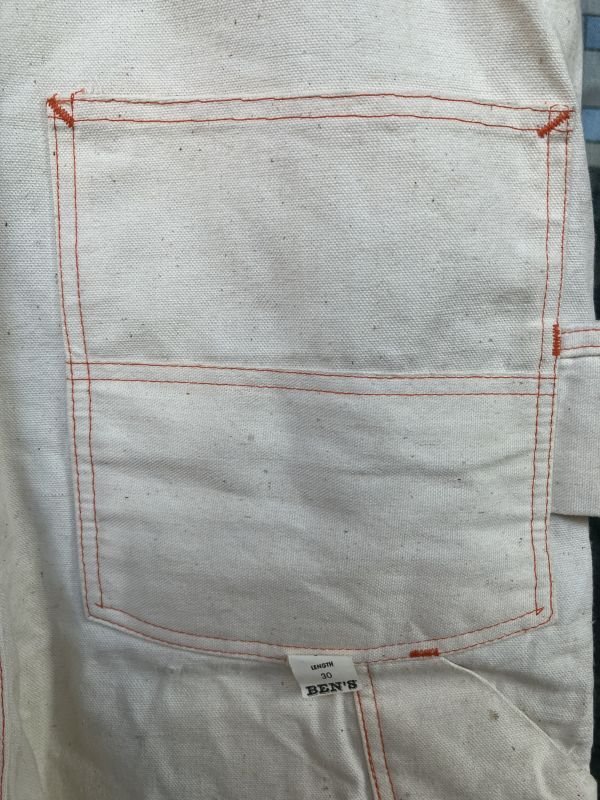 画像12: 1970'S DEAD STOCK BEN DAVIS CANVAS OVERALLS W/TOOL APRON /SIZE-34X30 /生成 キャンバス オーバーオール エプロン付