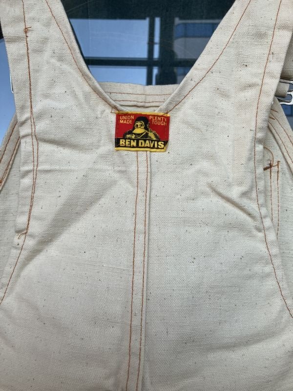 画像11: 1970'S DEAD STOCK BEN DAVIS CANVAS OVERALLS W/TOOL APRON /34X30/34X32 /生成 キャンバス オーバーオール エプロン付