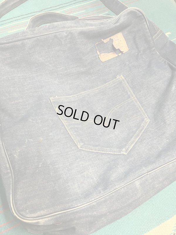 画像1: 1970'S LEVI'S  DENIM SHOLDER BAG ビンテージ リーバイス インディゴデニムョルダーバッグトートバック