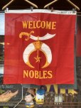 画像3: NOS 1950'S~ WELCOME NOBLES MASONIC WELCOME BANNER 　 