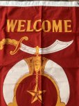 画像4: NOS 1950'S~ WELCOME NOBLES MASONIC WELCOME BANNER 　 