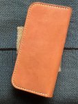 画像2: RAWHIDE TRUCKERS WALLET LOT-501/CAMEL X D.BROWN/UK BRIDLE By J & FJ Baker & Co, (2)