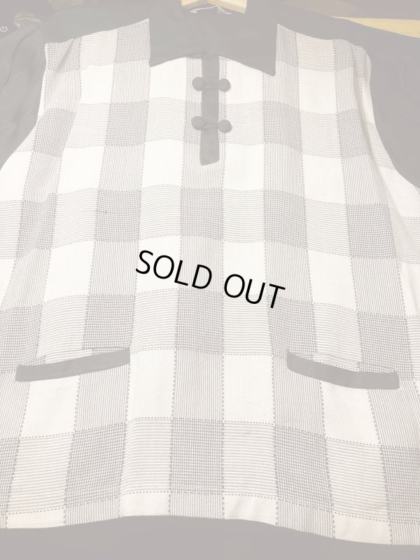 画像8: 1950'S WESTWARD HO! PINK & BLACK PANELED R'N'R RAYON PULLOVER SHIRT/LARGE