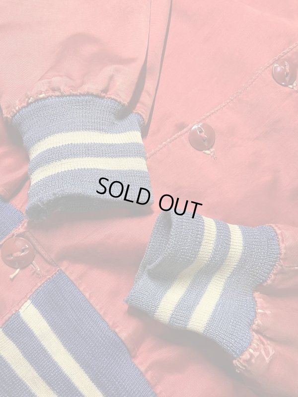 画像10: 1940'S ”BULL PUPS” SATIN ATHLETIC JACKET SIZE/42