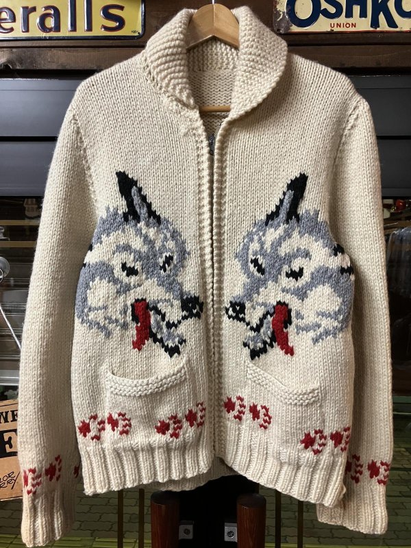 画像1: 1960'S WOLF COWICHAN SWEATER