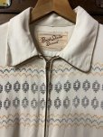 画像3: 1950'S BUCK SKEN BRAND NATIVE BORDER IVORY GABERDINE JACKET SIZE-38