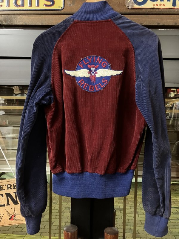 画像1: 1940'S TWO TONE CORDUROY SPORTS JACKET ”FLYING REBELS” SIZE/36