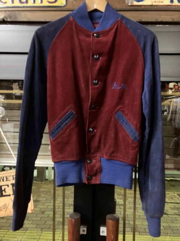 画像2: 1940'S TWO TONE CORDUROY SPORTS JACKET ”FLYING REBELS” SIZE/36