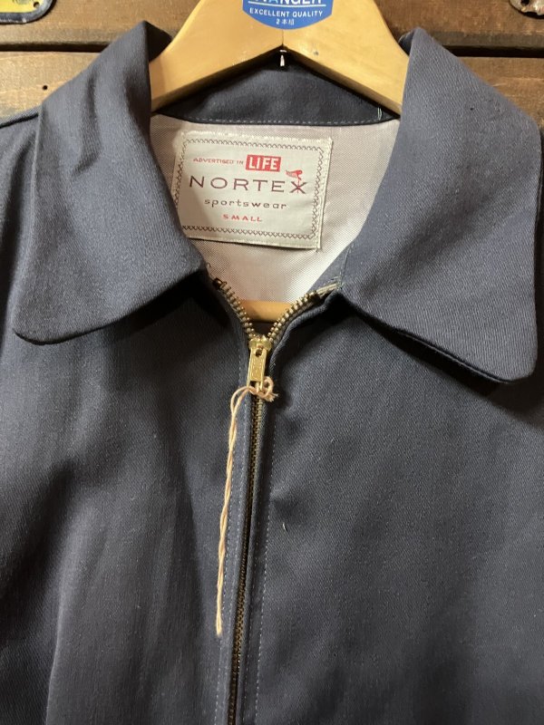 画像2: 1950'S NOS NORTEX SPORTSWEAR CHACOAL GRAY GABERDINE JACKET SIZE/36