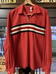 画像1: 1950'S BULKY-LOOK ACRILIC BODER FLANNEL PULLOVER SHIRT SIZE/LARGE (1)