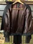 画像5: 1950'S JIM CLINTON SOLID BLACK GABERDINE JACKET SIZE/36 