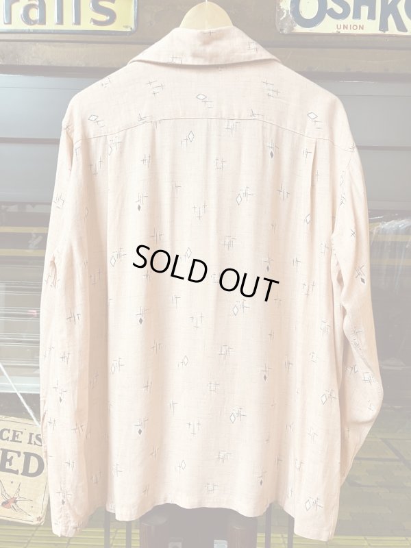 画像8: 1950'S MIAMIAN NORTHCOOL bｙATENA  ATOMIC FLECK PINK RAYON SHIRT SIZE/X-LARGE