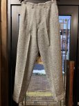 画像9: 1950'S FLECK TWEED WOOL HOLLYWOOD WAIST SLACKS SIZE/31X30