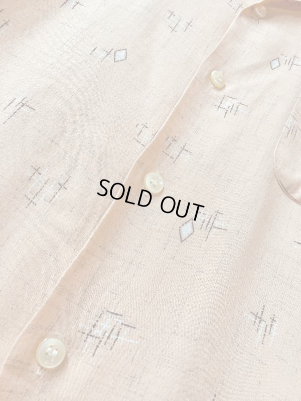 画像5: 1950'S MIAMIAN NORTHCOOL bｙATENA  ATOMIC FLECK PINK RAYON SHIRT SIZE/X-LARGE