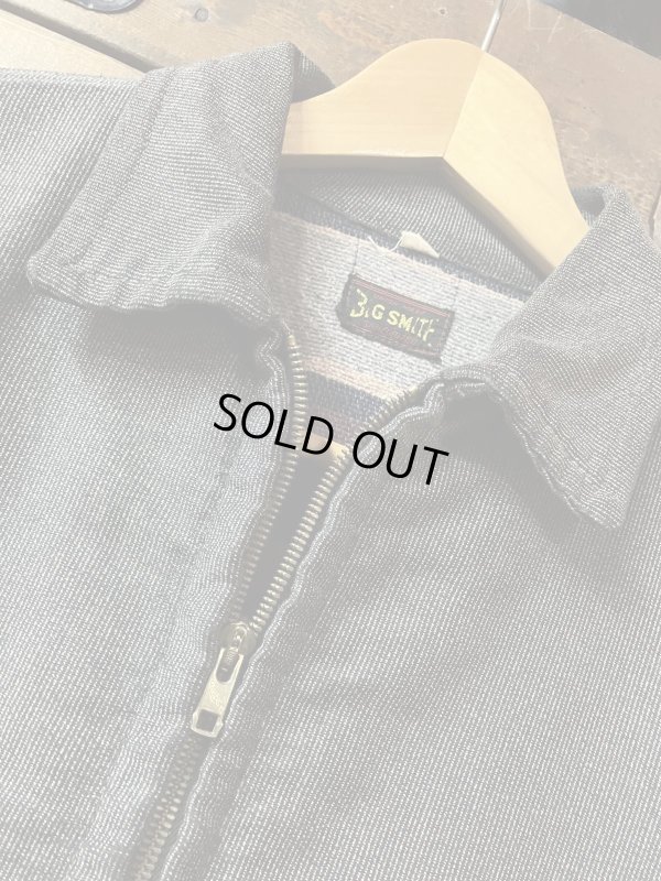 画像8: 1950'S BIG SMITH "STIFELS" BLACK STRIPE FABRIC WORK JACKET SIZE/38