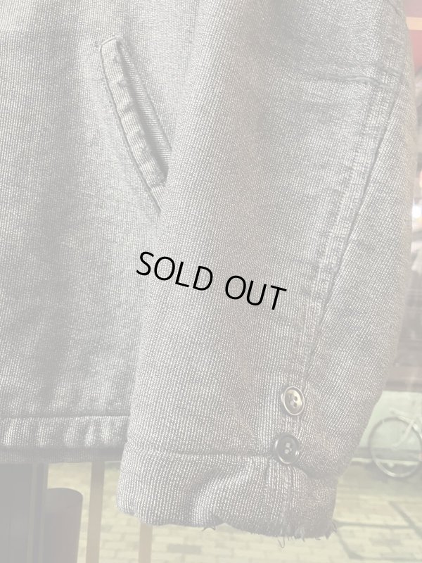 画像6: 1950'S BIG SMITH "STIFELS" BLACK STRIPE FABRIC WORK JACKET SIZE/38