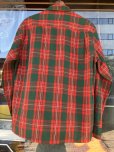 画像7: 1950'S OLD KENTUCKY GREEN X RED PLAID COTTON SHIRT SZ/MEDIUM