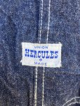 画像5: 1950'S USED HERCULES  DENIM BIB OVERALLS SZ/44 X 30