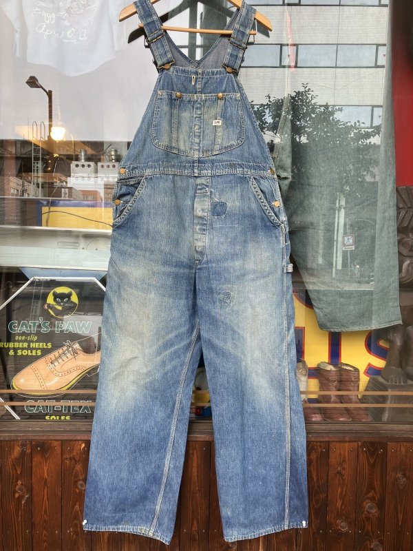 画像1: 1950'S〜 LEE DENIM OVERALLS LOT 91-SB 44X30