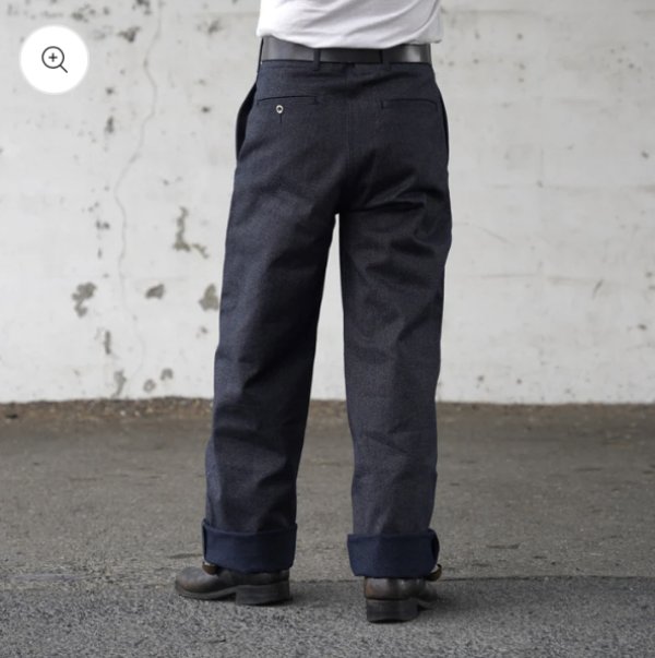 画像2: The GROOVIN HIGH #250318 1945 Jail Pants/Navy Heavy Chambray