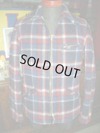 〜1950'S HERCULES PLAID WOOL SPORTS JKT  SZ/34