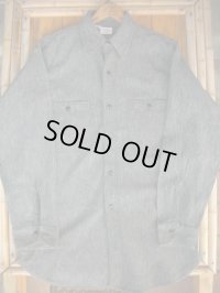 1950'S BIG YANK BLACK CHAMBRAY SHIRT 