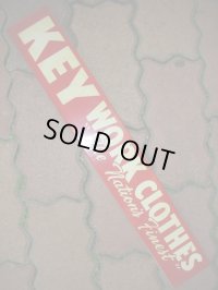1950'S KEY WORK CLOTHES ADVERTISING TIN SIGN/D 