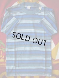 1950'S DEADSTOCK CAMPUS BORDER TEE SZ/14