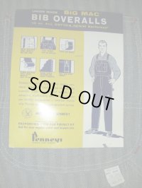 〜1960'S DEAD PENNEY'S BIG MAC HBT OVERALLS/1 38X30