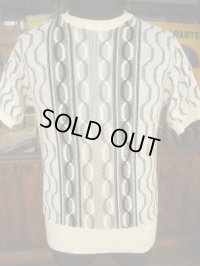 1950'S BRENT COTTON CABLE SUMMER KNIT SZ/M