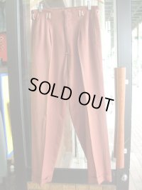 1950'S CAMPUS GABERDINE R'N'R SLACKS W33