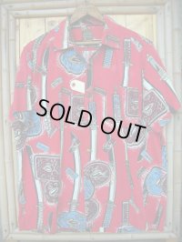 1950'S ALFRED SHAHEEN COTTON HAWAIIAN SHIRT SZ/M