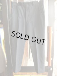 1960'S BLACK WHIPCORD TROUSERS W36 L29