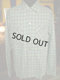 1950'S DEAD MARLBORO PRINTED FLANNEL SHIRT SZ/M