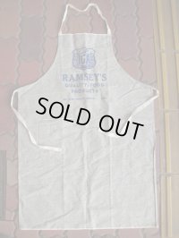 DEADSTOCK RAMSEY'S LIGHT GRAY COVERT APRON　 