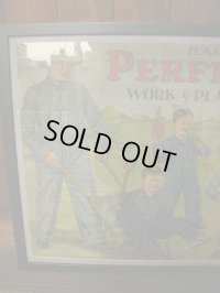 1920'S BARTEL WORK CLOTHES FRAMED POSTER 