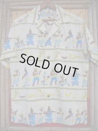 1950'S ANDRADE LOCO DANCERS HAWAIIAN SHIRT