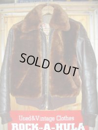 1950'S WILLIAM BARRY STEERHIDE GRIZZLYJKT  SZ/32〜34