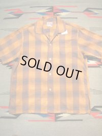 1950'S BUD BERMA ORANGE/GRAY SHIRT SZ/L