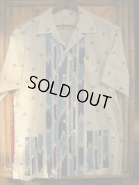 1950'S JANTZEN ATOMIC BODER COTTON SHIRT SZ/L