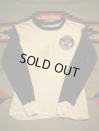 1950'S〜  2TONE RAYON L/S JERSEY WHITEXNAVY 