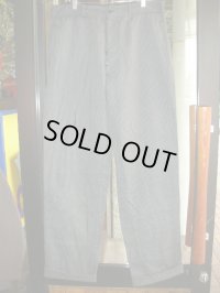 UNKNOWN MOLESKIN WHITE STRIPE TROUSERS W32 L32