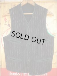 1920'S UNKNOWN WOVEN WOOL KNIT VEST 